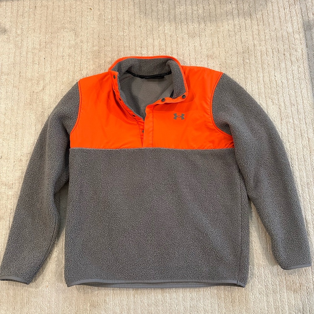 Under Armour Orange and Gray Sweater